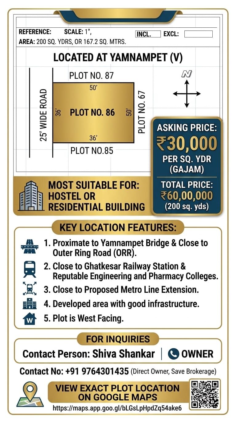 Residential Plot in hyderabad — photo 1